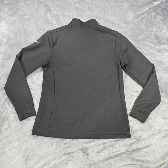 Nike UV Victory 1/4 Zip Pullover Women M Black Standard Dri Fit Golf Embroidered - Picture 3 of 10